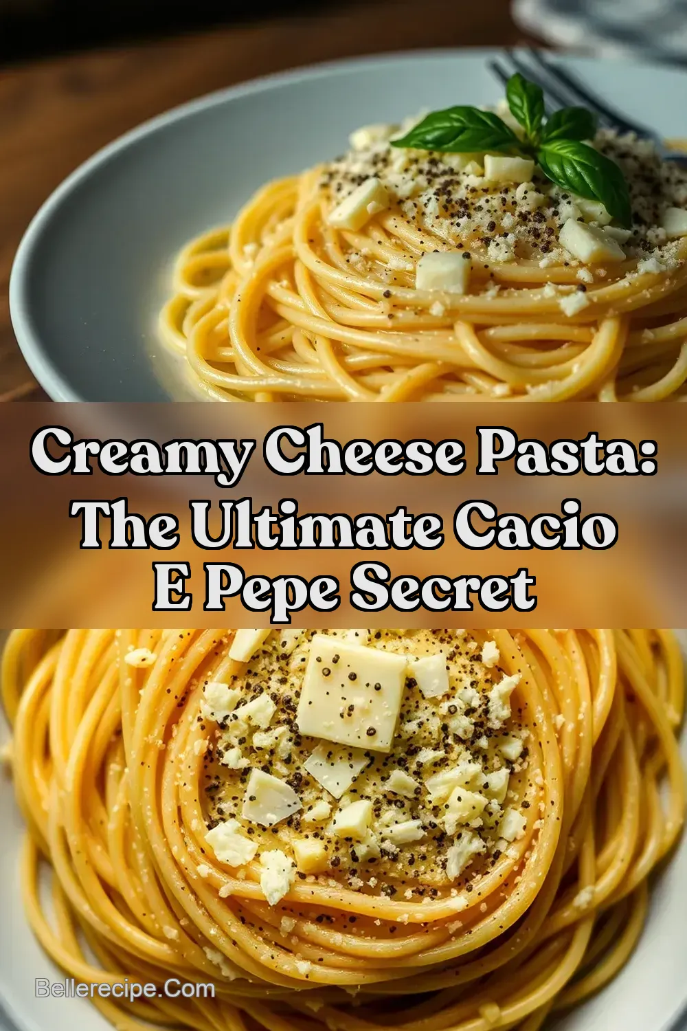 Creamy Cheese Pasta: The Ultimate Cacio e Pepe Secret : PIN FOR LATER Creamy Cheese Pasta: The Ultimate Cacio e Pepe Secret