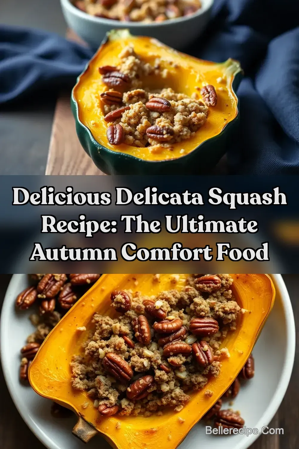 Roasted Delicata Squash with Maple-Pecan Crumble - Oh So…
