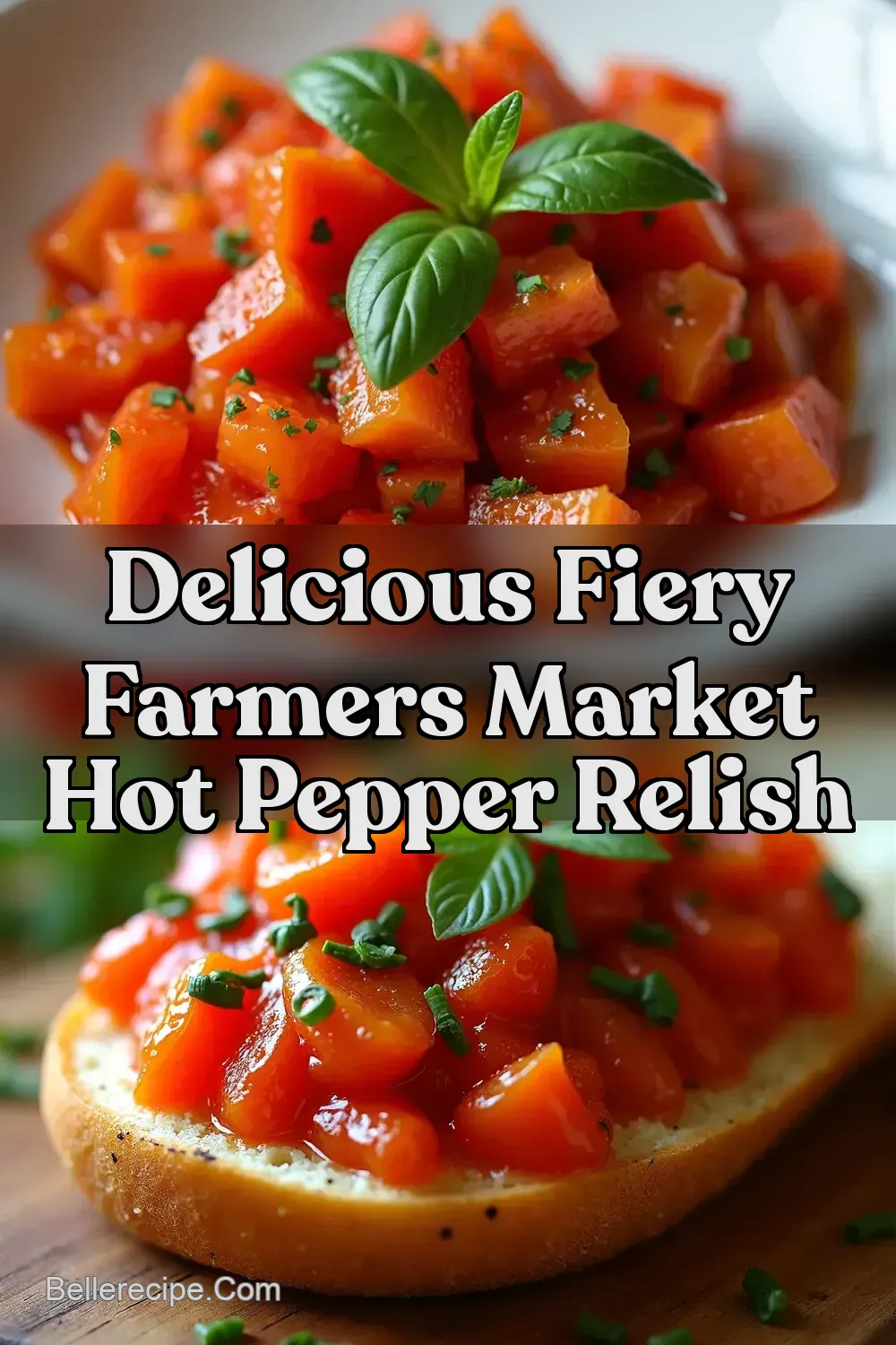 Fiery Farmers Market hot pepper relish recipe - BelleRecipe