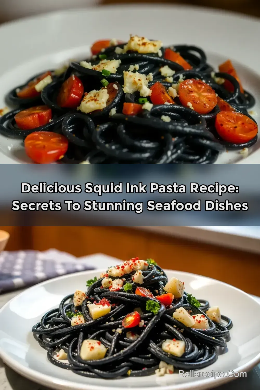 My Simple & Delicious Squid Ink Pasta Recipe: A Sea of…