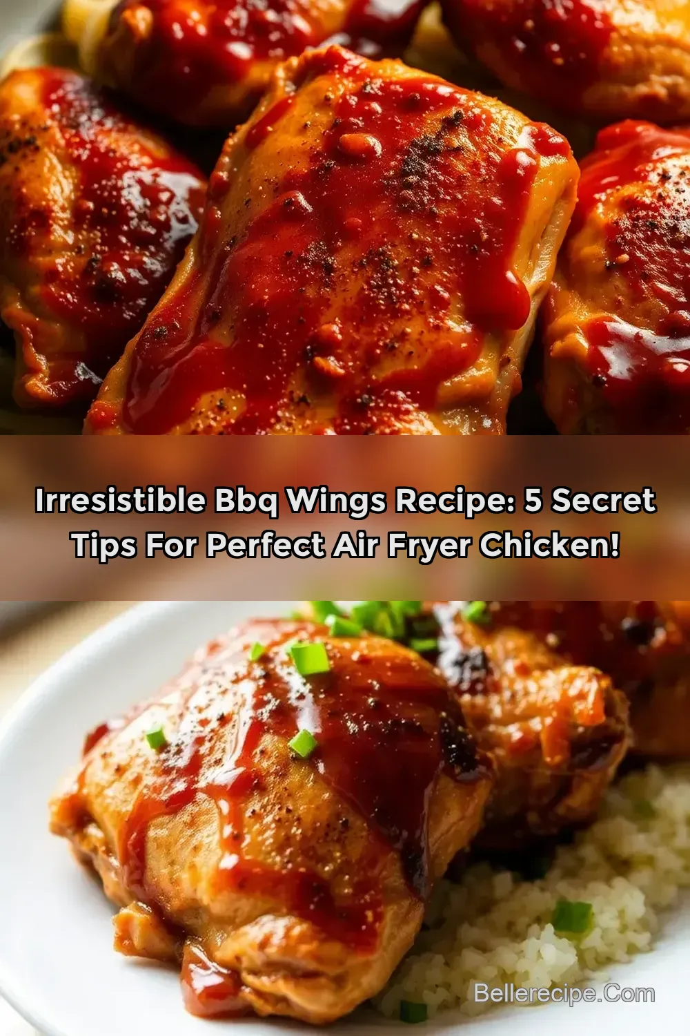 Irresistible BBQ Wings Recipe: 5 Secret Tips for Perfect Air Fryer Chicken! : PIN FOR LATER Irresistible BBQ Wings Recipe: 5 Secret Tips for Perfect Air Fryer Chicken!