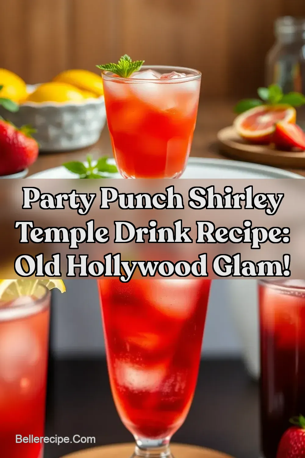 Party Punch Shirley Temple Drink Recipe: Old Hollywood Glam!