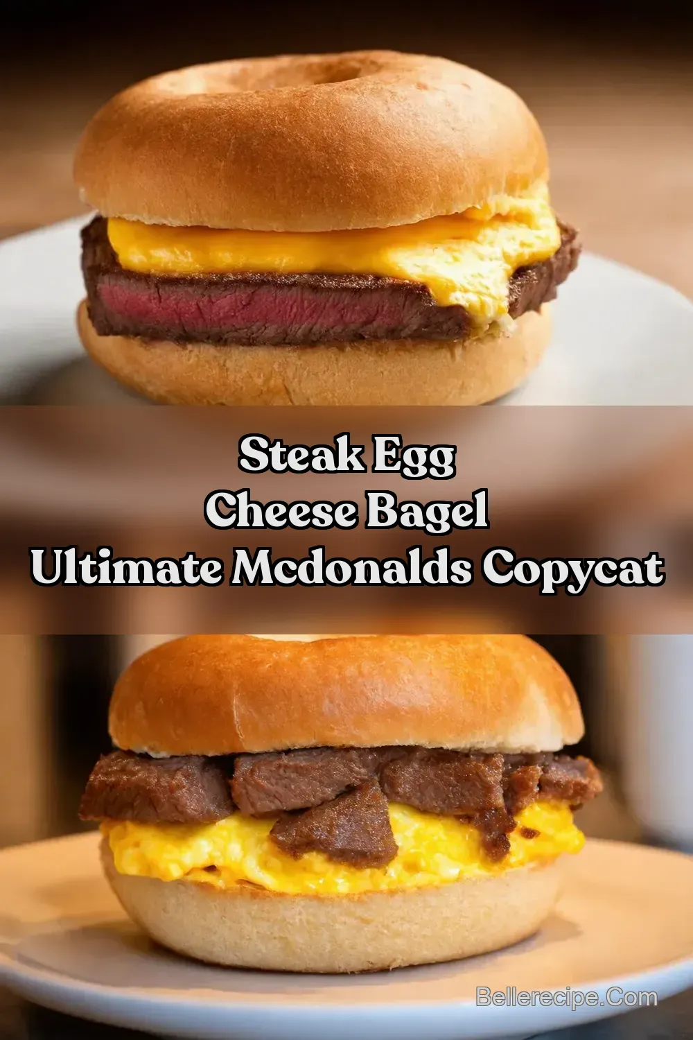 McDonalds Steak Egg Cheese Bagel Better Homemade -…