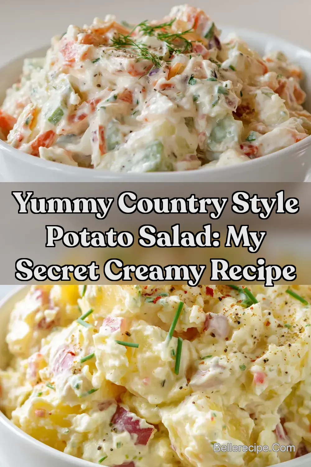 Yummy Country Style Potato Salad: My Secret Creamy Recipe : PIN FOR LATER Yummy Country Style Potato Salad: My Secret Creamy Recipe