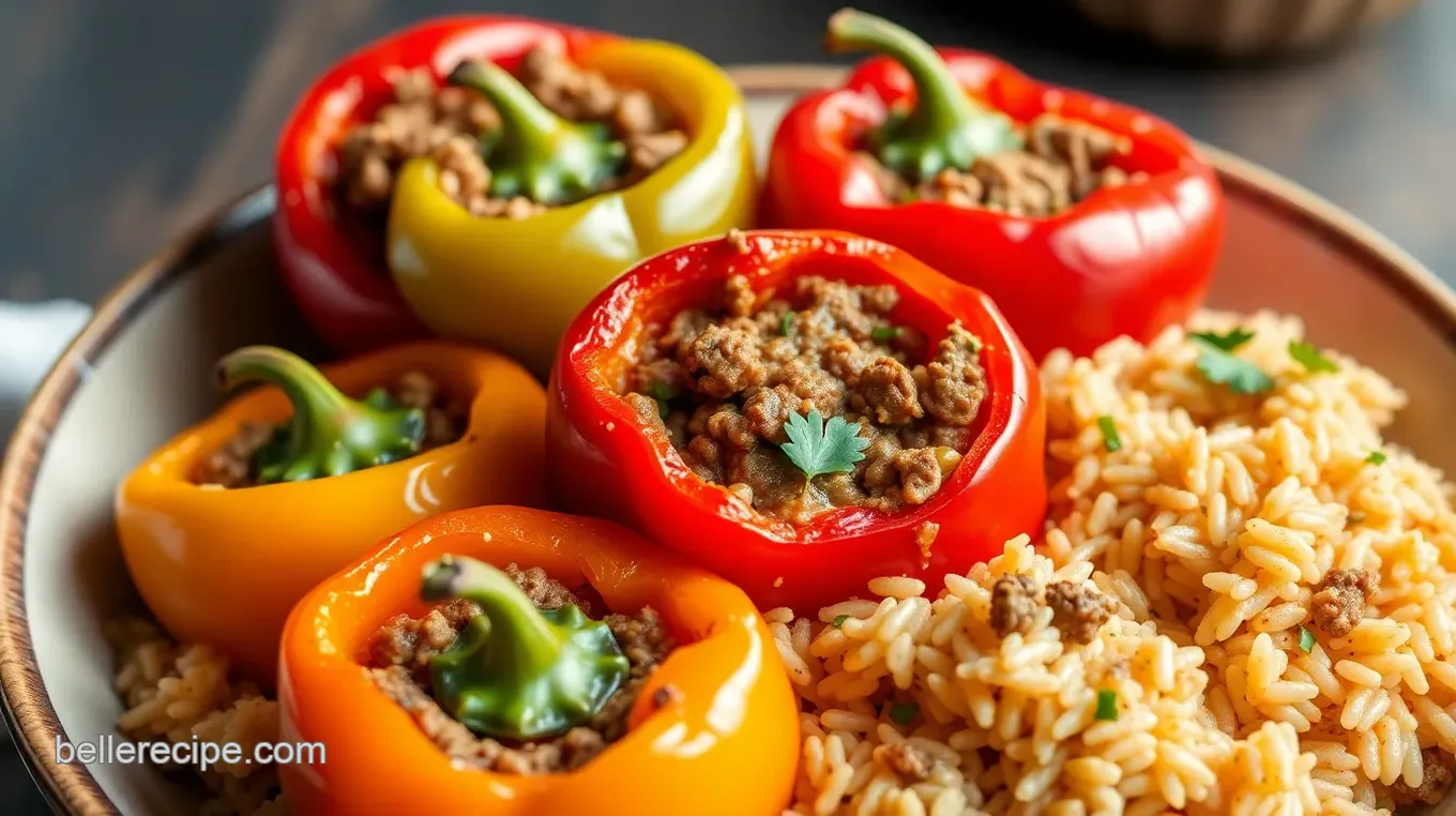 Easy Savory Stuffed Bell Peppers: Comforting Traditional Family Favorite Savory Stuffed Bell Peppers: A Traditional Family Favorite
