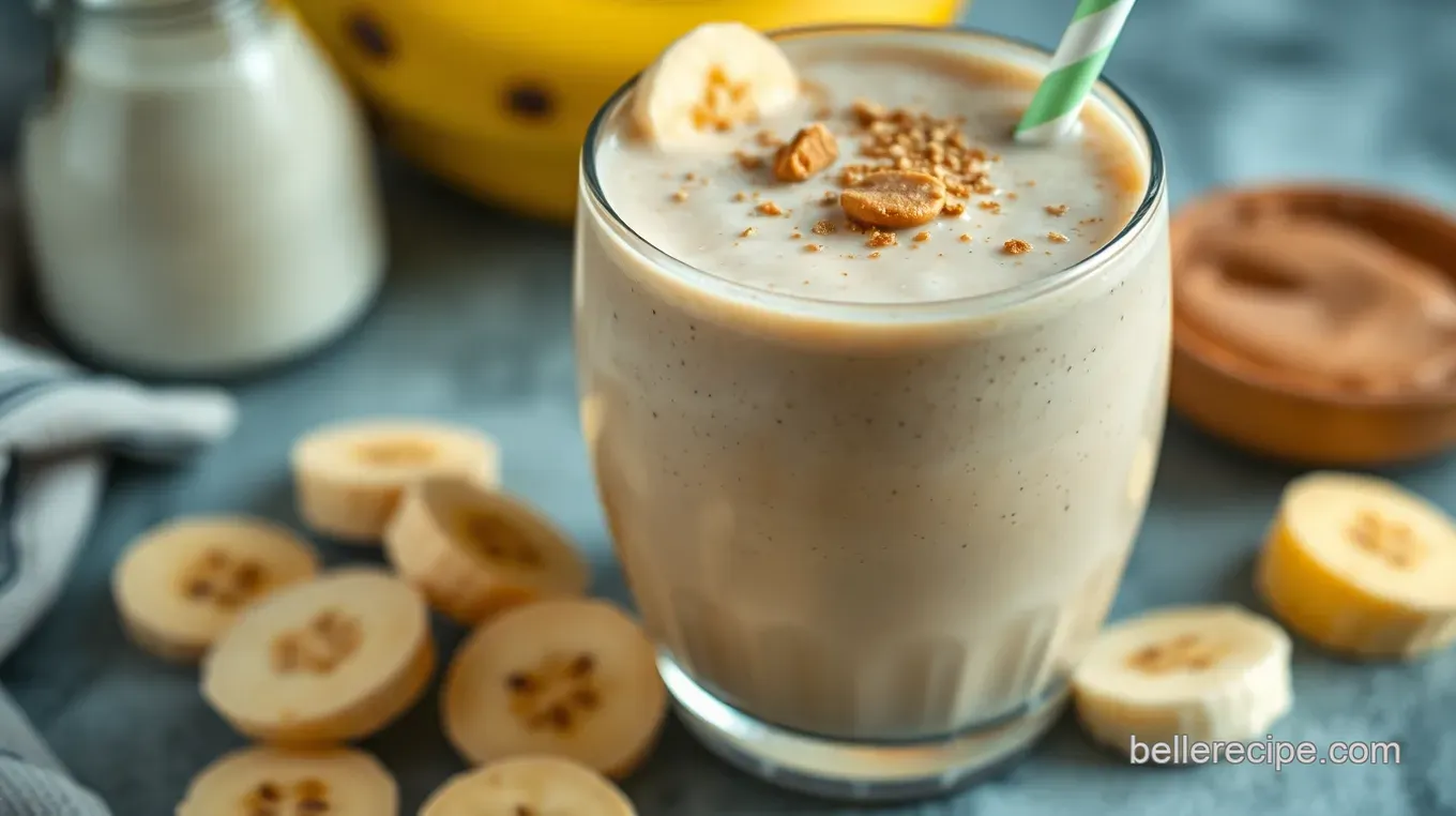 Creamy Peanut Butter Banana Bliss Smoothie