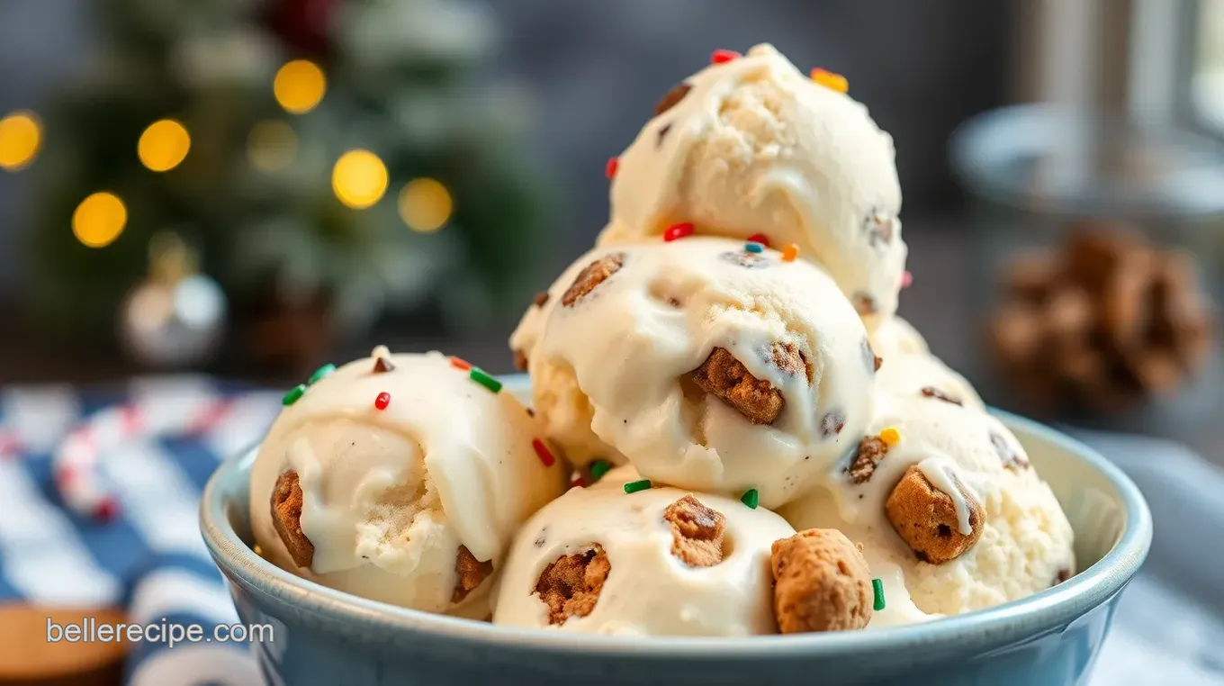 Homemade Blue Bell Christmas Cookie Ice Cream Delight