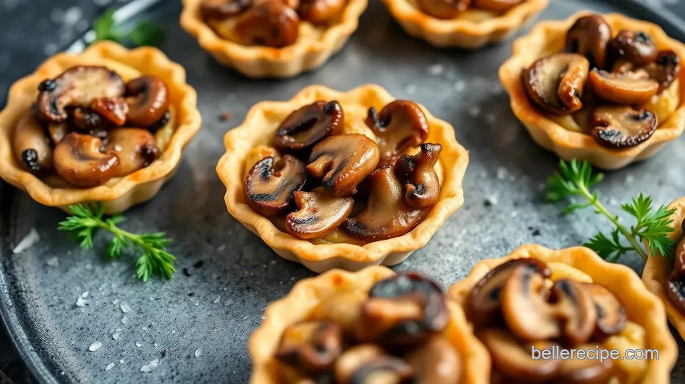 Justalittlebite recipes: 5 Easy Mini Savory Mushroom Tartlets!