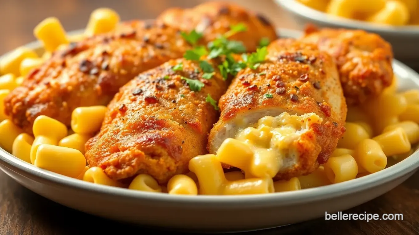 Nashville Spicy Chicken with Creamy Macaroni & Cheese