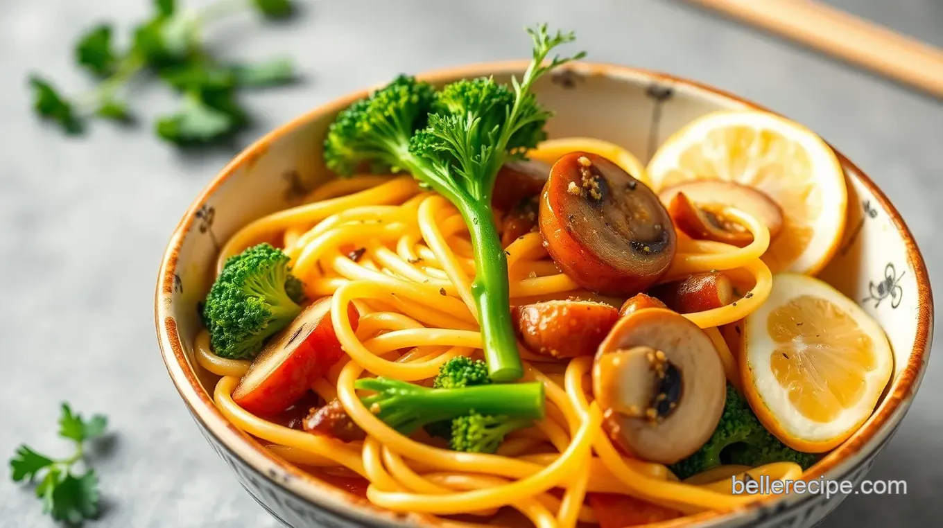 Broccolini Miso-Ginger Ramen