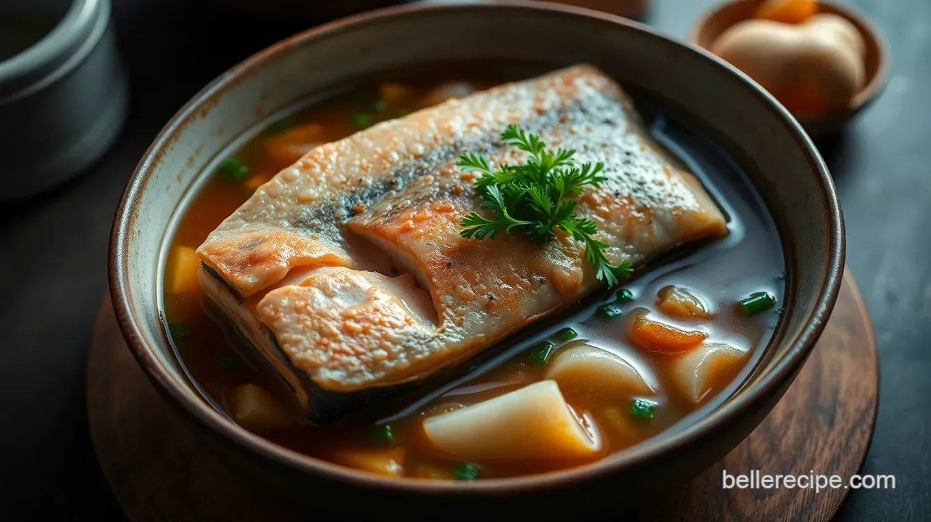 Savory Salmon Fish Head Soup: A Delight for Your Dinner Table Savory Salmon Head Soup: A Bold and Flavorful Broth
