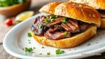 Grilled Flank Steak Sandwich Delight