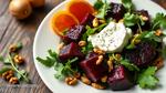 Roasted Beets with Creamy Goat Cheese Salad