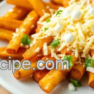 Delightful Bake Crispy Fries with Cheesy Boba Topping: A Fun Twist!