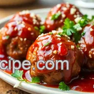 Easy & Juicy Baked Meatballs with Sweet BBQ Sauce: A Family Favorite