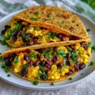 Breakfast Taco with Beans in 20 Minutes