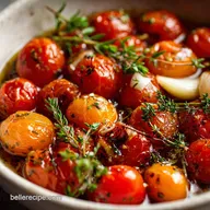 Cherry Tomato Recipe with Garlic and Herbs: Slow Roasted