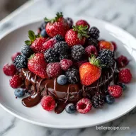 Chocolate and Berry Charcuterie Board for 4 Servings