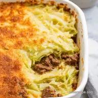Creamed Cabbage Beef Casserole Proper Comfort Food