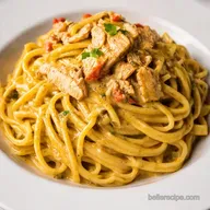Creamy Cajun Chicken Linguine Taste of the Bayou