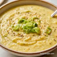 Creamy Potato Leek Soup for 4 Servings