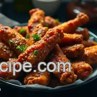 Crispy air fried chicken wings: Pub-Style Perfection!