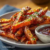 Crispy Oven Baked Sweet Potato Fries for 4