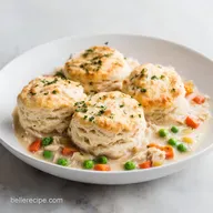 Crockpot Chicken Pot Pie with Biscuits