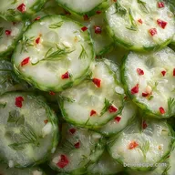 Cucumber Fridge Pickles for 4 Jars