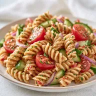 Easy Lunch Pasta Salad for 10 Servings