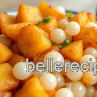 Delightful Fried Potatoes with Sweet Boba: A Unique Snack Adventure