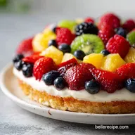 Fruit Pizza Recipe with Cream Cheese for 16 Servings