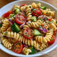 Garlic Herb Pasta Salad for 6 Servings