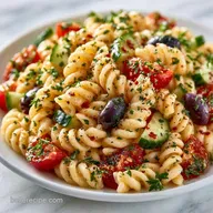 Gluten Free Greek Pasta Salad with Feta