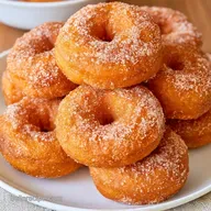 Pumpkin Donuts with Cinnamon Sugar