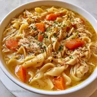 Grandmas Chicken Noodle Soup for 8 Servings