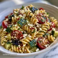 Greek Cucumber Pasta Salad in 25 Minutes
