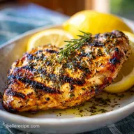 Grilled Chicken Recipe with Lemon for 4 Servings