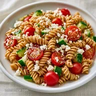 Healthy Garden Pasta Salad with Feta