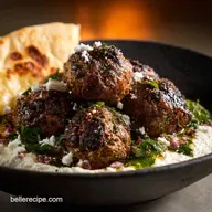 Ground Lamb Kofta: Fragrant Mediterranean Meatballs Whipped Feta