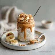 Peanut Butter Banana Oats: Overnight Prep