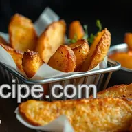 Crispy Oven-Baked Potato Wedges Recipe: Pub Grub Perfection!