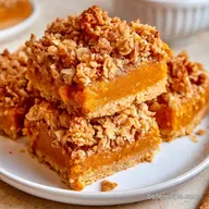 Pumpkin Crumble Bars with Oats