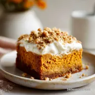 Pumpkin Crunch Cake with Pecan Crust Baked in 70 Minutes
