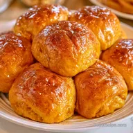 Pumpkin Dinner Rolls in 40 Minutes