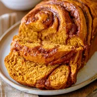 Pumpkin Swirl Yeast Bread: Spicy Cinnamon Spiral