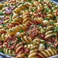 Quick Italian Pasta Salad with Pepperoni