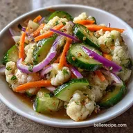 Refrigerator Vegetable Pickles: Crispy
