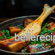 Rich and Savory Bone Marrow Cooking: Oven Roasted with Parsley Salad