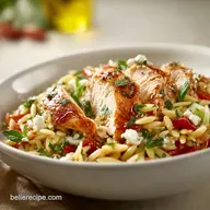 Rotisserie Chicken and Orzo Skillet